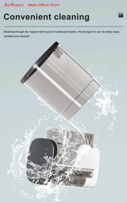 Jebao Jecod nouveau chargeur de réservoir de poissons d'aquarium mangeoire automatique intelligente synchronisation numérique Wifi télécommande sans fil alimentation des poissons - Animaleriex