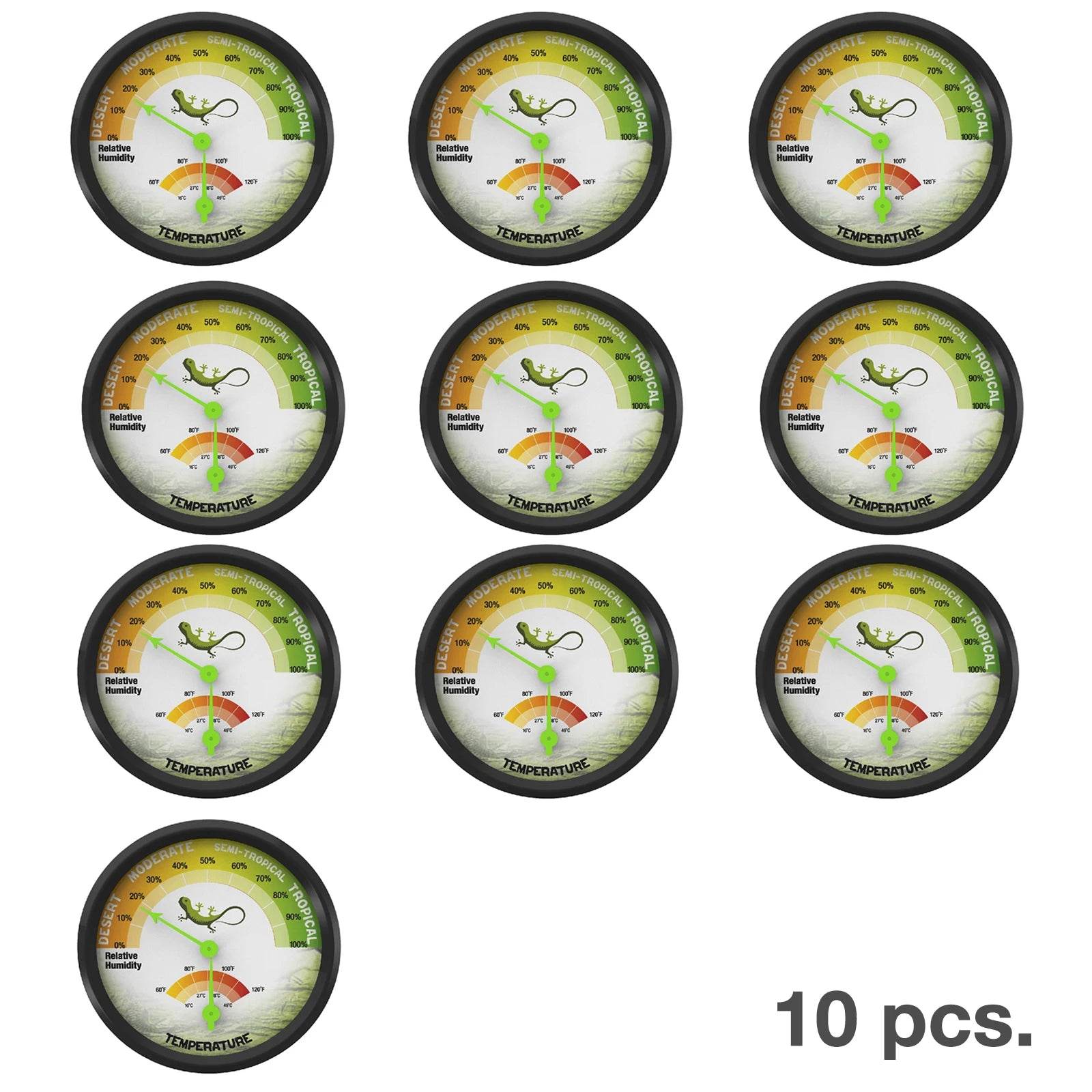 Hygromètres numériques de haute précision, hygromètres intérieurs et extérieurs, thermomètres pour serres et reptiles, 1 à 10 pièces - Animaleriex