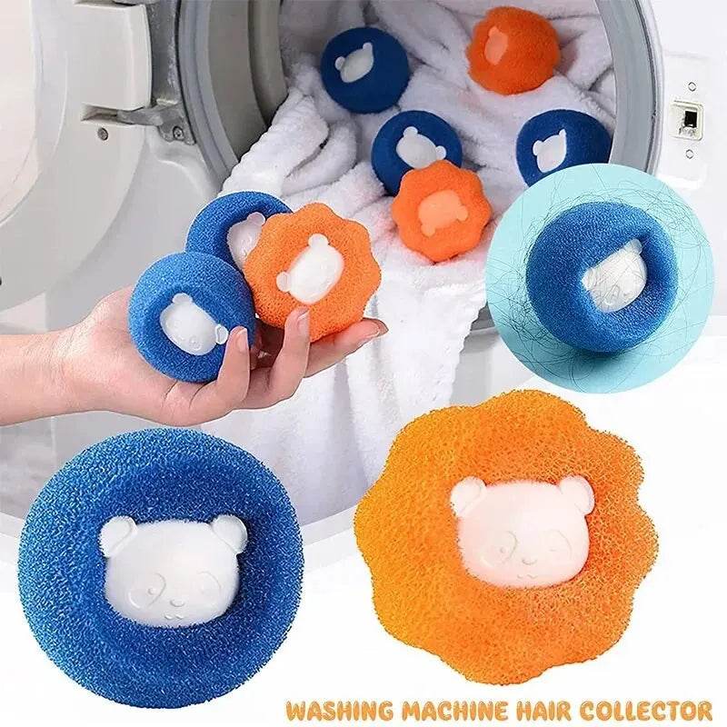 Boule réutilisable pour épilateur de poils d'animaux, Machine à laver, filtre, autocollant en laine, épilateur de poils de chat, attrape-peluches pour la maison - Animaleriex