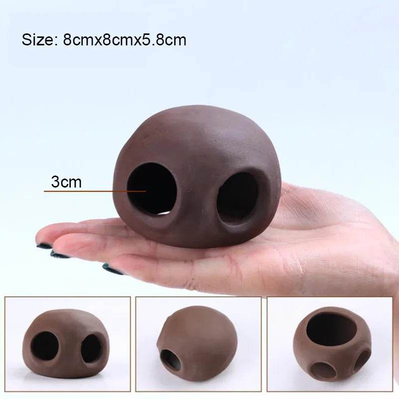 Décoration d'aquarium en céramique, abri pour poissons et crevettes, poterie, maison de Scorpion, Simulation de pierre, décor d'aquarium idéal - Animaleriex