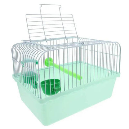 Cage à oiseaux Portable de transport pour perroquets, perruches, Conure, petite Cage de transport pour animaux de compagnie, poignée pliable, respirante, pour l'extérieur, Multi - Animaleriex