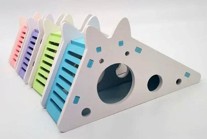 Jouet coulissant amusant pour Hamster, cochon d'inde, jouets coulissants assemblés, Chinchillas, Cage de maison pour Hamster, accessoires respirants pour Hamster - Animaleriex