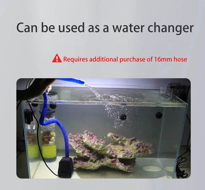 Filtre silencieux 220V 50Hz pour Aquarium, tortue, poisson, pompe à eau Submersible, Bio éponge, écumoire, fabricant de vagues, accessoires de filtres - Animaleriex