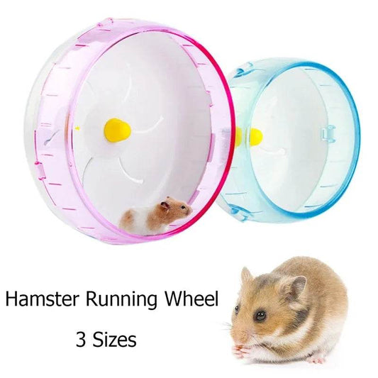 Hamster disque de course jouet Sport course silencieux Transparent petit animal de compagnie rotatif Jogging roue roue jouets animal de compagnie Hamster Cage fournitures - Animaleriex